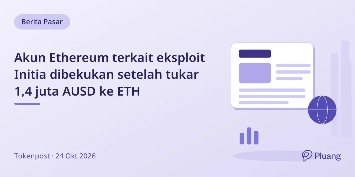 Akun Ethereum terkait eksploit Initia dibekukan setelah tukar 1,4 juta AUSD ke ETH