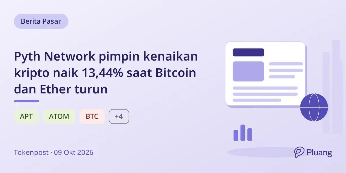 Pyth Network pimpin kenaikan kripto naik 13,44% saat Bitcoin dan Ether turun