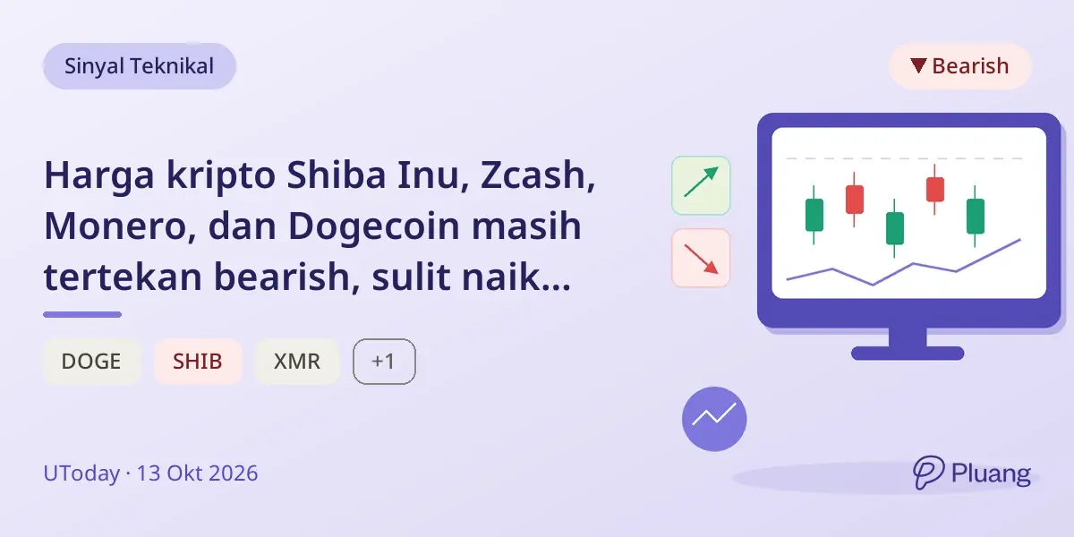 Harga kripto Shiba Inu, Zcash, Monero, dan Dogecoin masih tertekan bearish, sulit naik signifikan.