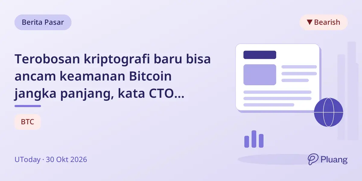Terobosan kriptografi baru bisa ancam keamanan Bitcoin jangka panjang, kata CTO Ledger.