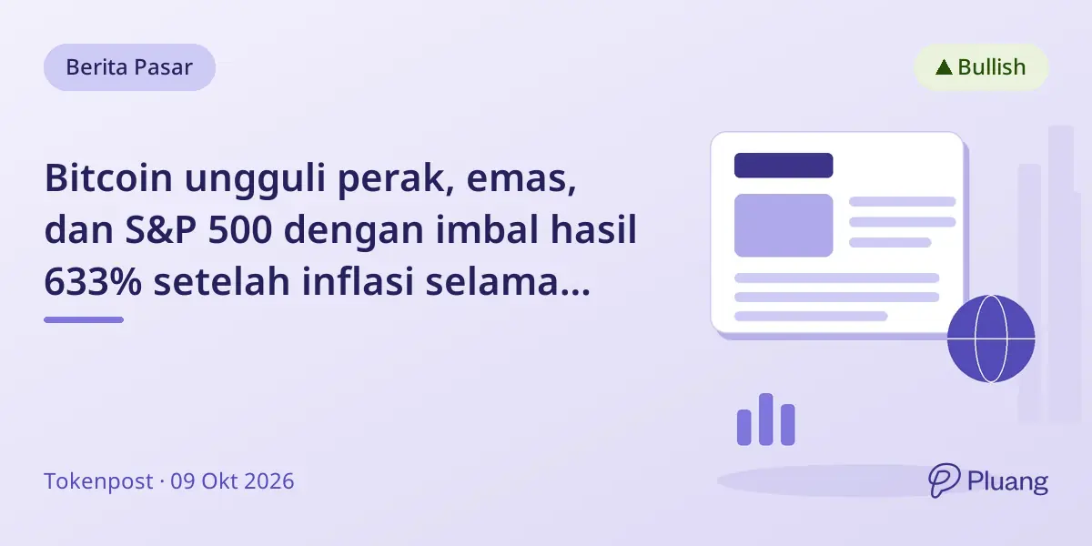 Bitcoin ungguli perak, emas, dan S&P 500 dengan imbal hasil 633% setelah inflasi selama bertahun-tahun.