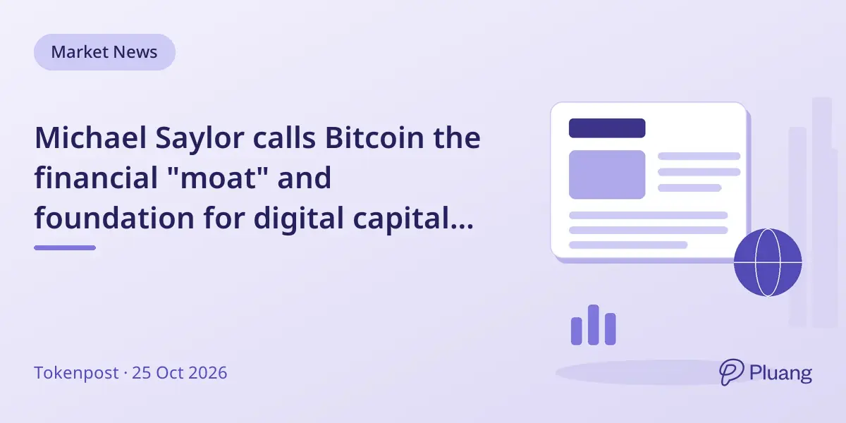 Michael Saylor calls Bitcoin the financial "moat" and foundation for digital capital and lending.
