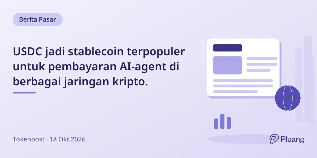 USDC jadi stablecoin terpopuler untuk pembayaran AI-agent di berbagai jaringan kripto.