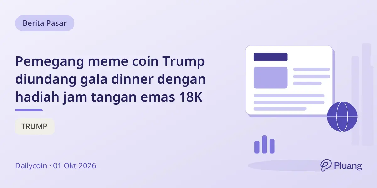 Pemegang meme coin Trump diundang gala dinner dengan hadiah jam tangan emas 18K