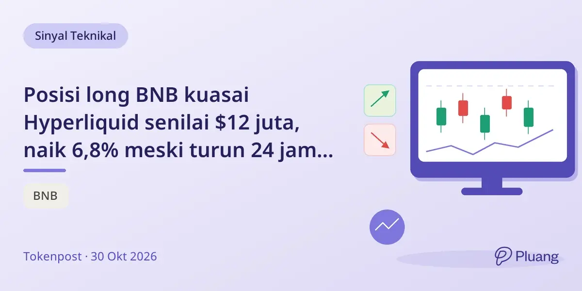 Posisi long BNB kuasai Hyperliquid senilai $12 juta, naik 6,8% meski turun 24 jam terakhir.