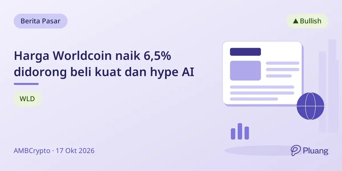 Harga Worldcoin naik 6,5% didorong beli kuat dan hype AI