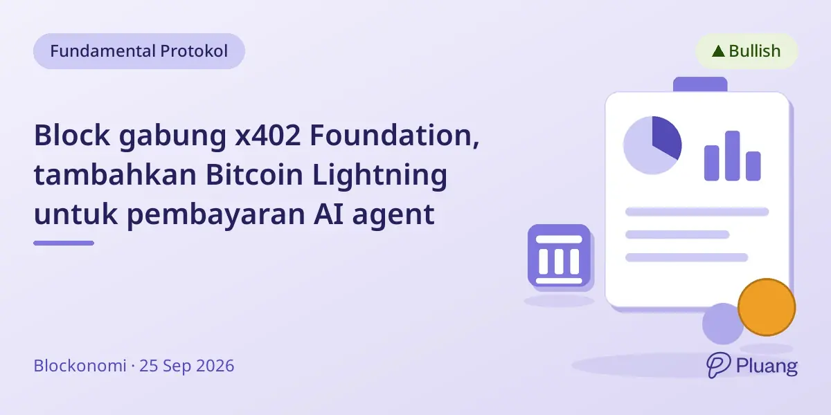 Block gabung x402 Foundation, tambahkan Bitcoin Lightning untuk pembayaran AI agent