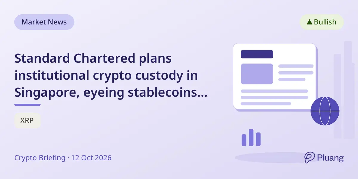 Standard Chartered plans institutional crypto c...