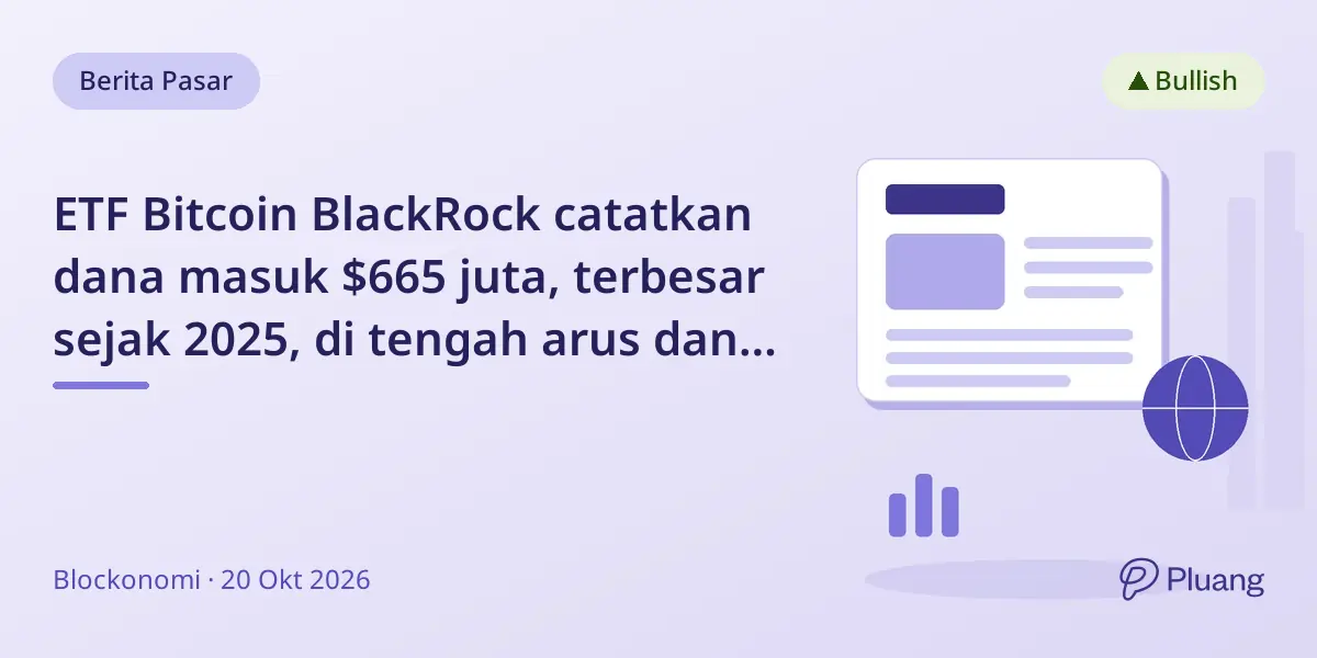 ETF Bitcoin BlackRock catatkan dana masuk $665 juta, terbesar sejak 2025, di tengah arus dana kripto yang beragam