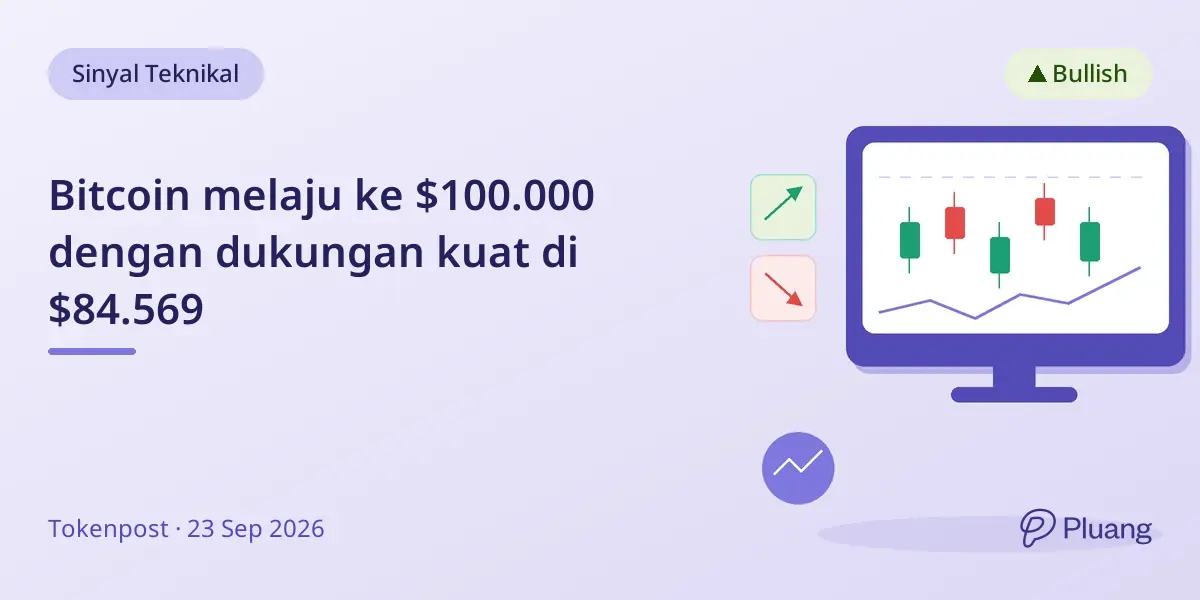 Bitcoin melaju ke $100.000 dengan dukungan kuat di $84.569