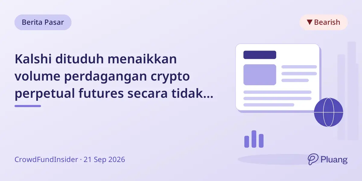 Kalshi dituduh menaikkan volume perdagangan crypto perpetual futures secara tidak wajar.