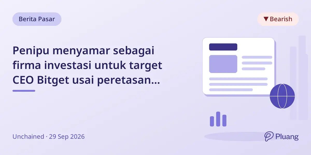 Penipu menyamar sebagai firma investasi untuk target CEO Bitget usai peretasan $387,5 juta