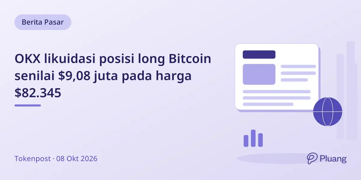 OKX likuidasi posisi long Bitcoin senilai $9,08 juta pada harga $82.345