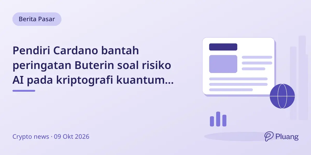 Pendiri Cardano bantah peringatan Buterin soal risiko AI pada kriptografi kuantum tahan serangan.