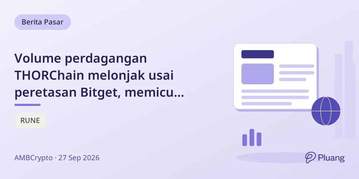 Volume perdagangan THORChain melonjak usai peretasan Bitget, memicu debat soal peran desentralisasi.