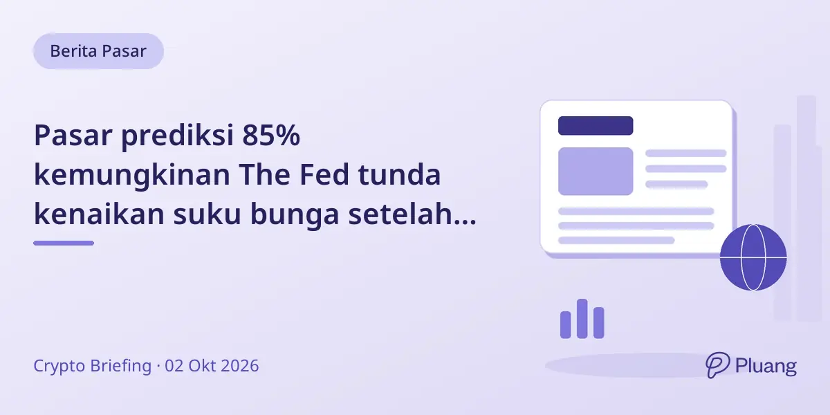 Pasar prediksi 85% kemungkinan The Fed tunda kenaikan suku bunga setelah data pekerjaan AS lemah