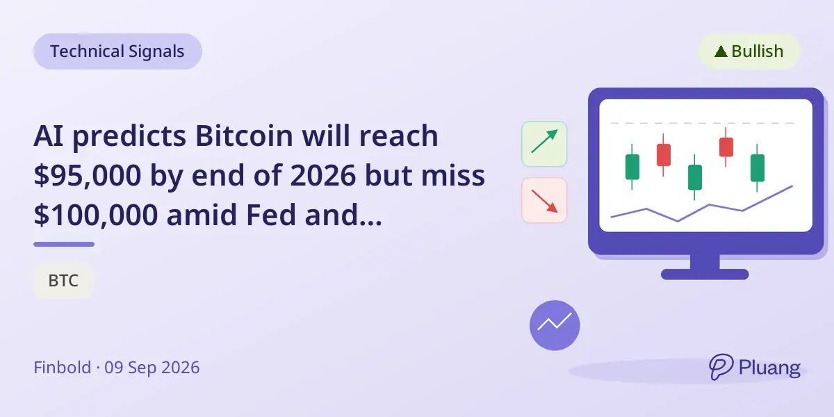 AI predicts Bitcoin will reach $95,000 by end of 2026 but miss $100,000 amid Fed and geopolitical risks.