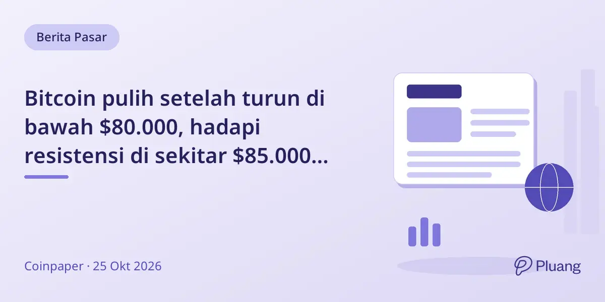 Bitcoin pulih setelah turun di bawah $80.000, hadapi resistensi di sekitar $85.000 jelang keputusan Fed.