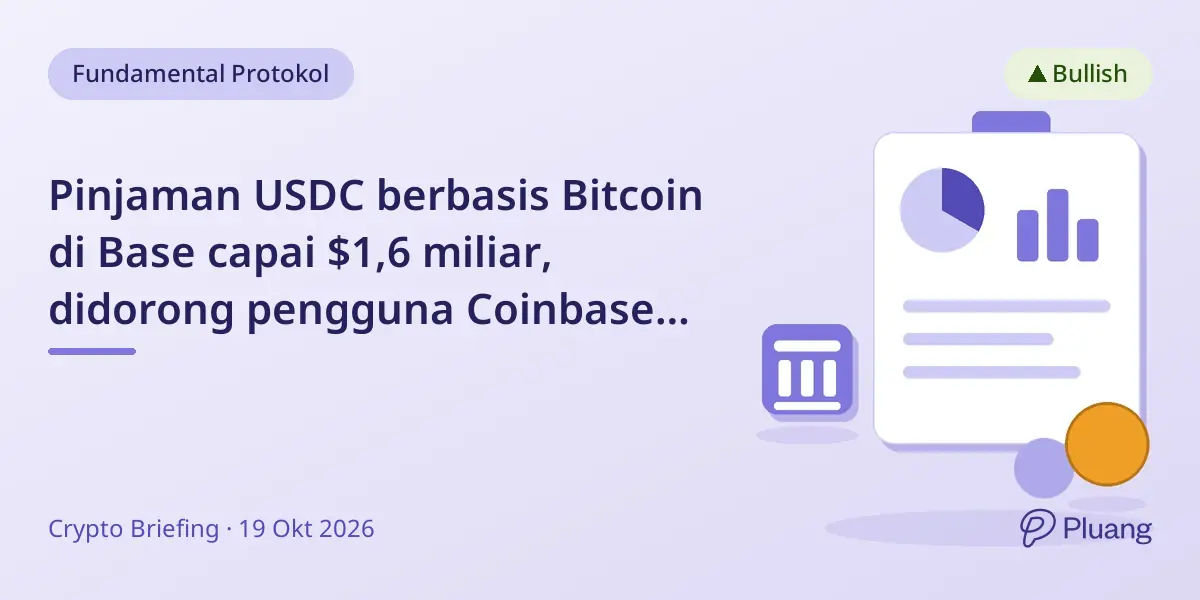 Pinjaman USDC berbasis Bitcoin di Base capai $1,6 miliar, didorong pengguna Coinbase yang tak sadar pakai DeFi
