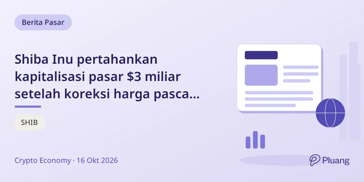Shiba Inu pertahankan kapitalisasi pasar $3 miliar setelah koreksi harga pasca kenaikan Q3.