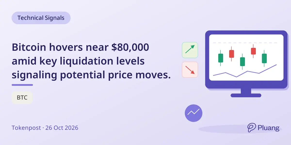 Bitcoin hovers near $80,000 amid key liquidation levels signaling potential price moves.
