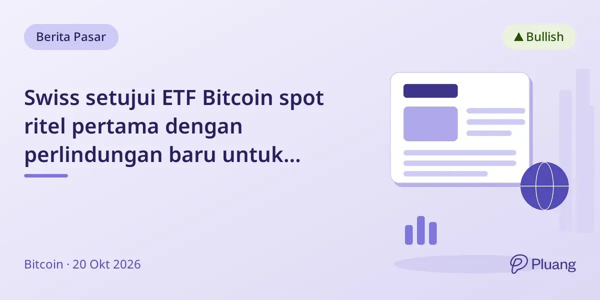Swiss setujui ETF Bitcoin spot ritel pertama dengan perlindungan baru untuk investasi langsung.
