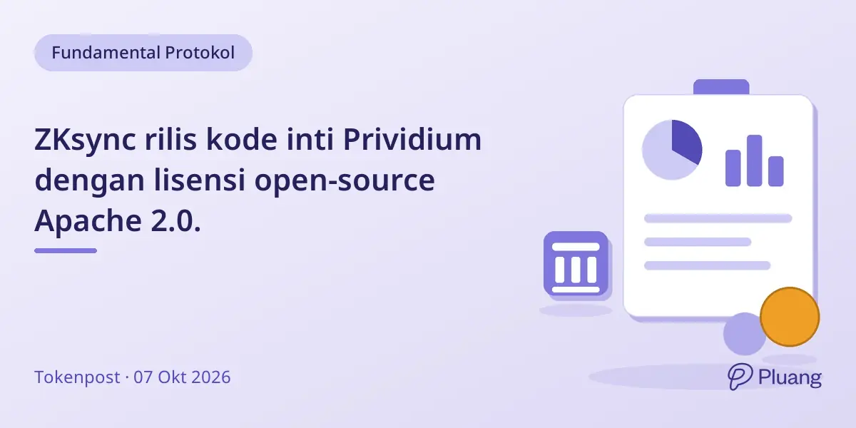 ZKsync rilis kode inti Prividium dengan lisensi open-source Apache 2.0.
