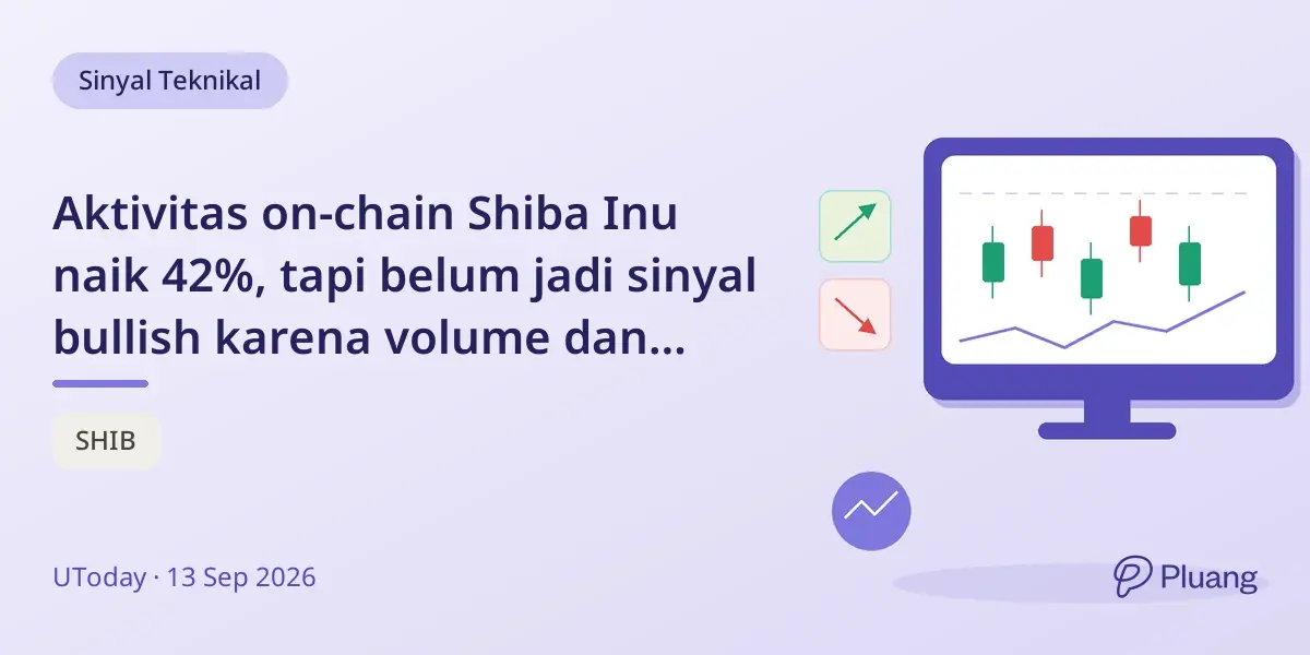 Aktivitas on-chain Shiba Inu naik 42%, tapi belum jadi sinyal bullish karena volume dan resistensi lemah.
