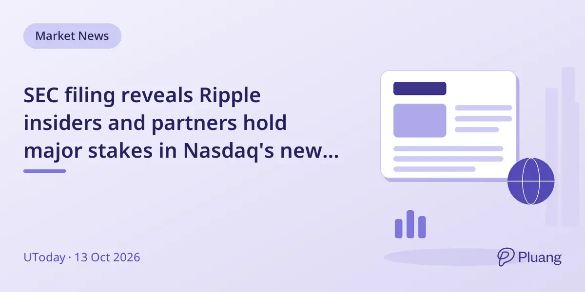 SEC filing reveals Ripple insiders and partners hold major stakes in Nasdaq's new XRP stock.