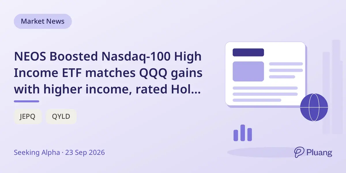 NEOS Boosted Nasdaq-100 High Income ETF matches QQQ gains with higher income, rated Hold after strong run.