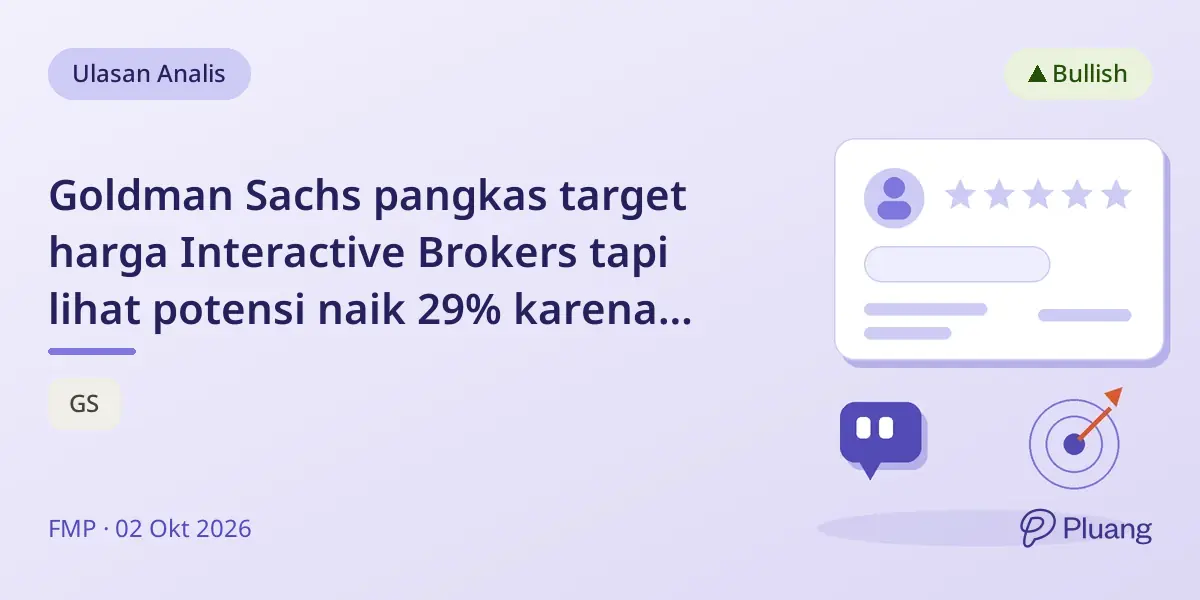 Goldman Sachs pangkas target harga Interactive Brokers tapi lihat potensi naik 29% karena pertumbuhan klien kuat
