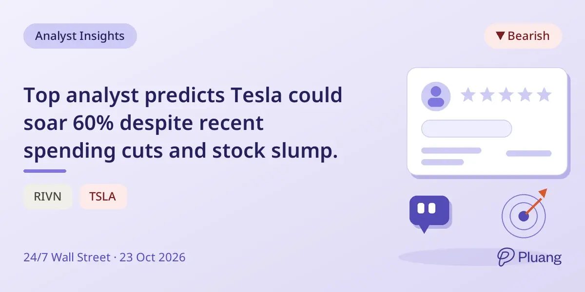 Top analyst predicts Tesla could soar 60% despite recent spending cuts and stock slump.