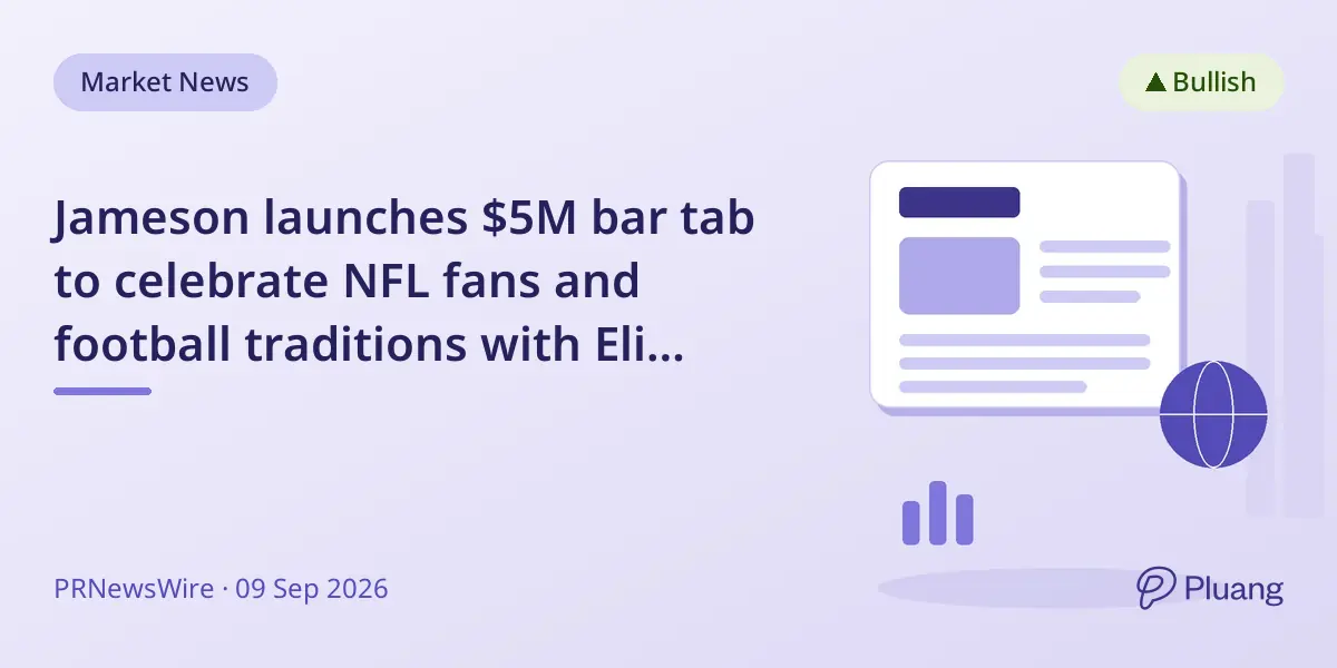 Jameson launches $5M bar tab to celebrate NFL fans and football traditions with Eli Manning.