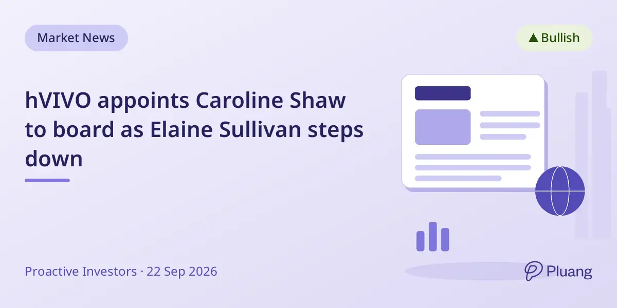 hVIVO appoints Caroline Shaw to board as Elaine Sullivan steps down