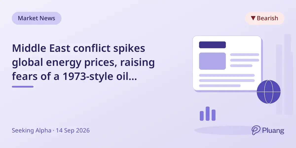 Middle East conflict spikes global energy prices, raising fears of a 1973-style oil embargo.