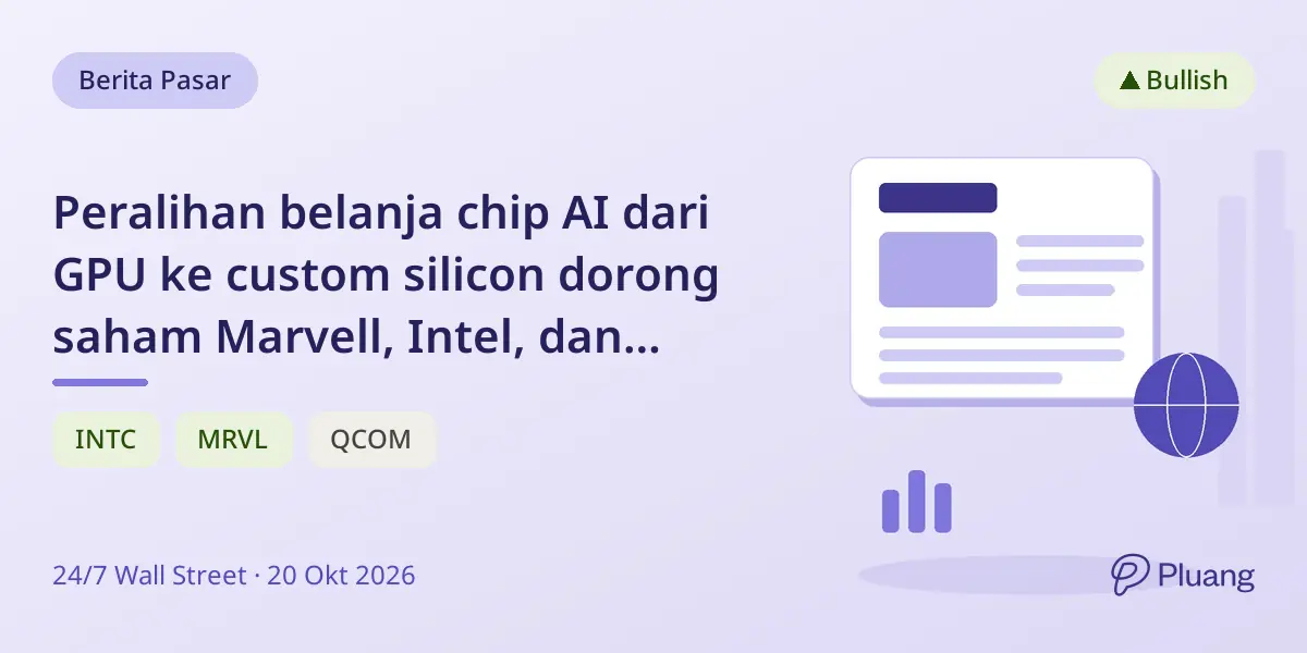 Peralihan belanja chip AI dari GPU ke custom silicon dorong saham Marvell, Intel, dan Qualcomm 2027.