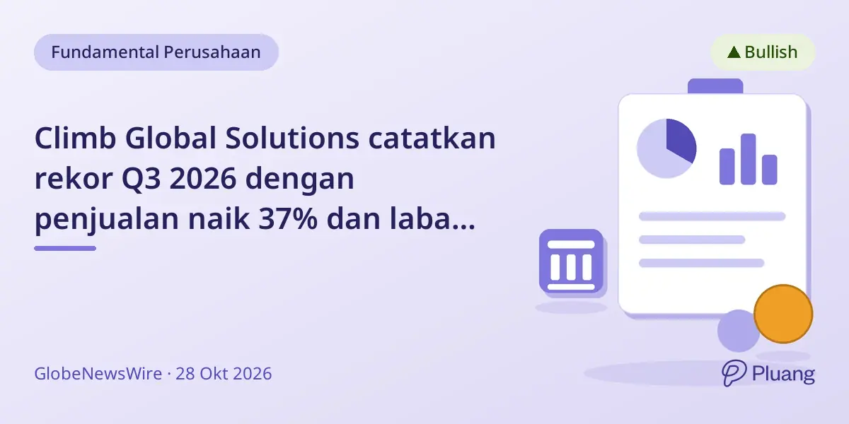 Climb Global Solutions catatkan rekor Q3 2026 dengan penjualan naik 37% dan laba bersih naik 69%