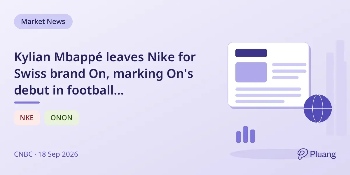 Kylian Mbappé leaves Nike for Swiss brand On, marking On's debut in football endorsements.