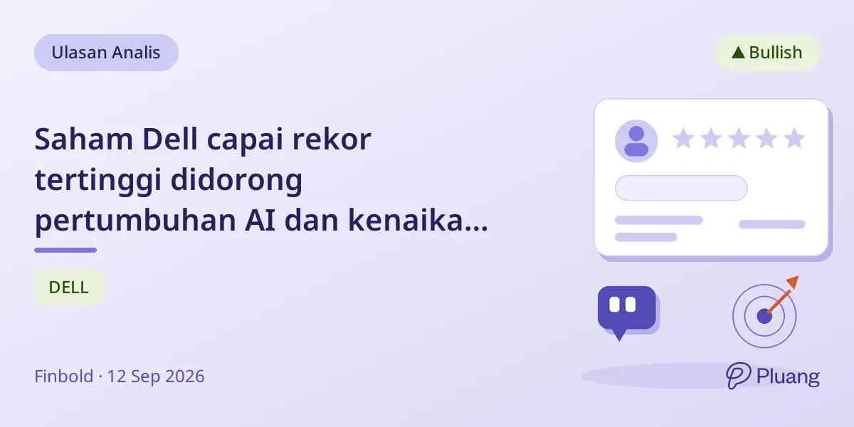 Saham Dell capai rekor tertinggi didorong pertumbuhan AI dan kenaikan proyeksi 2027