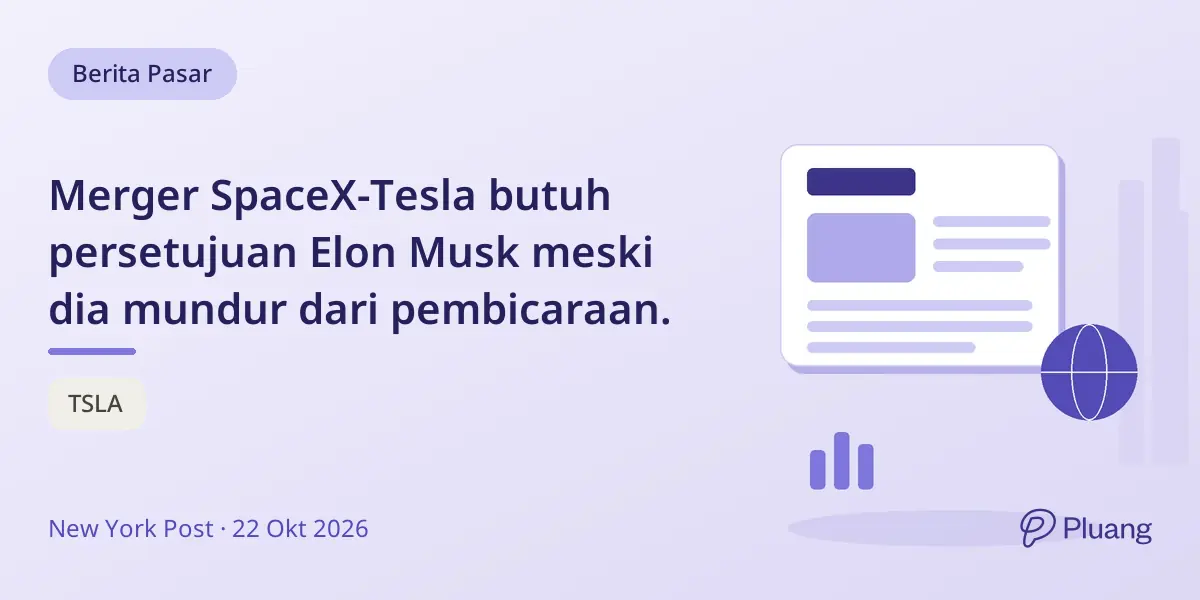 Merger SpaceX-Tesla butuh persetujuan Elon Musk meski dia mundur dari pembicaraan.