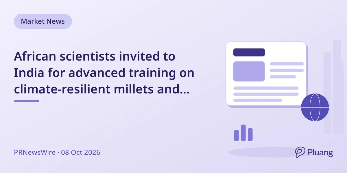 African scientists invited to India for advanced training on climate-resilient millets and ancient grains.