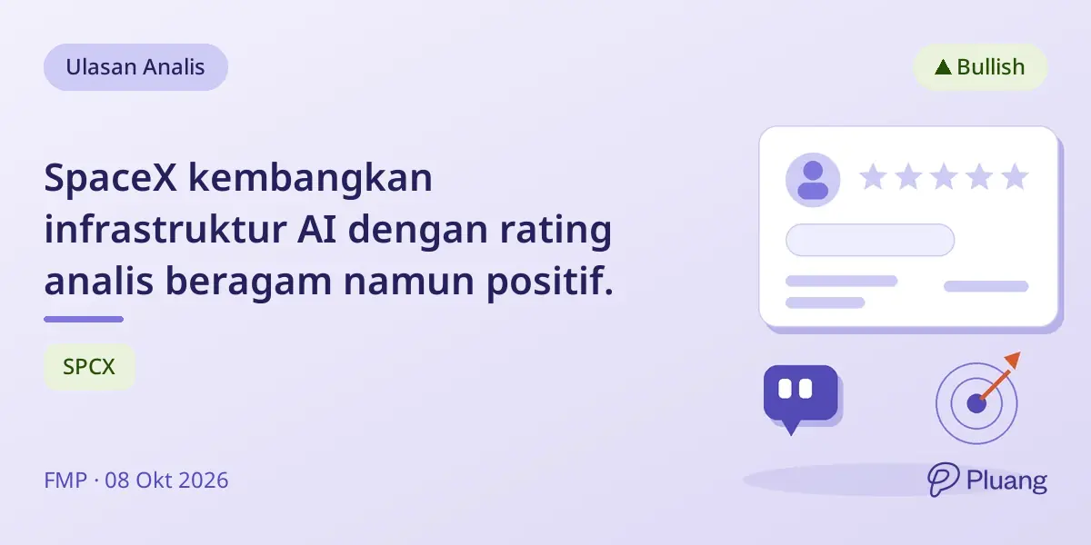 SpaceX kembangkan infrastruktur AI dengan rating analis beragam namun positif.
