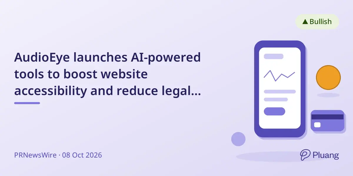 AudioEye launches AI-powered tools to boost website accessibility and reduce legal risks rapidly.