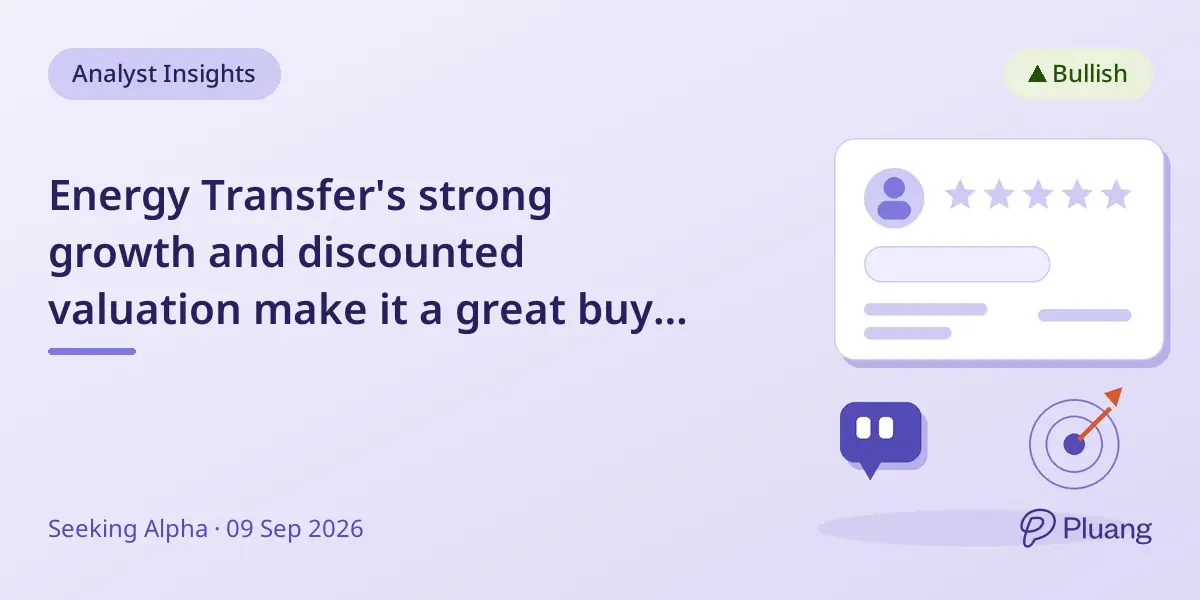 Energy Transfer's strong growth and discounted valuation make it a great buy with secure yields.
