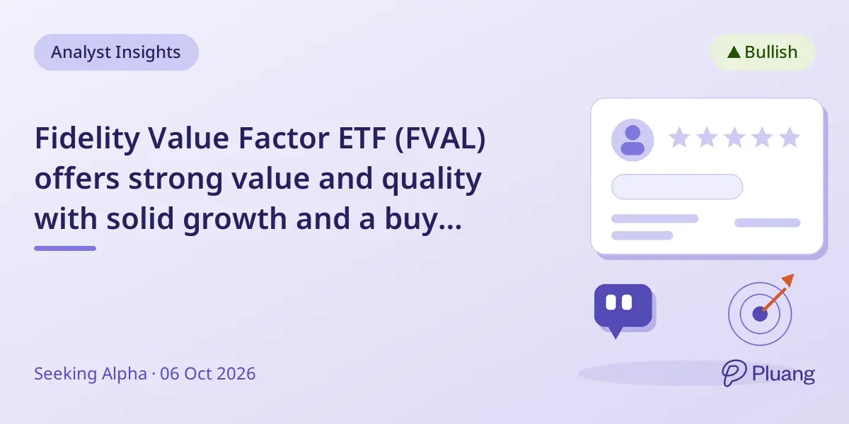 Fidelity Value Factor ETF (FVAL) offers strong value and quality with solid growth and a buy rating.