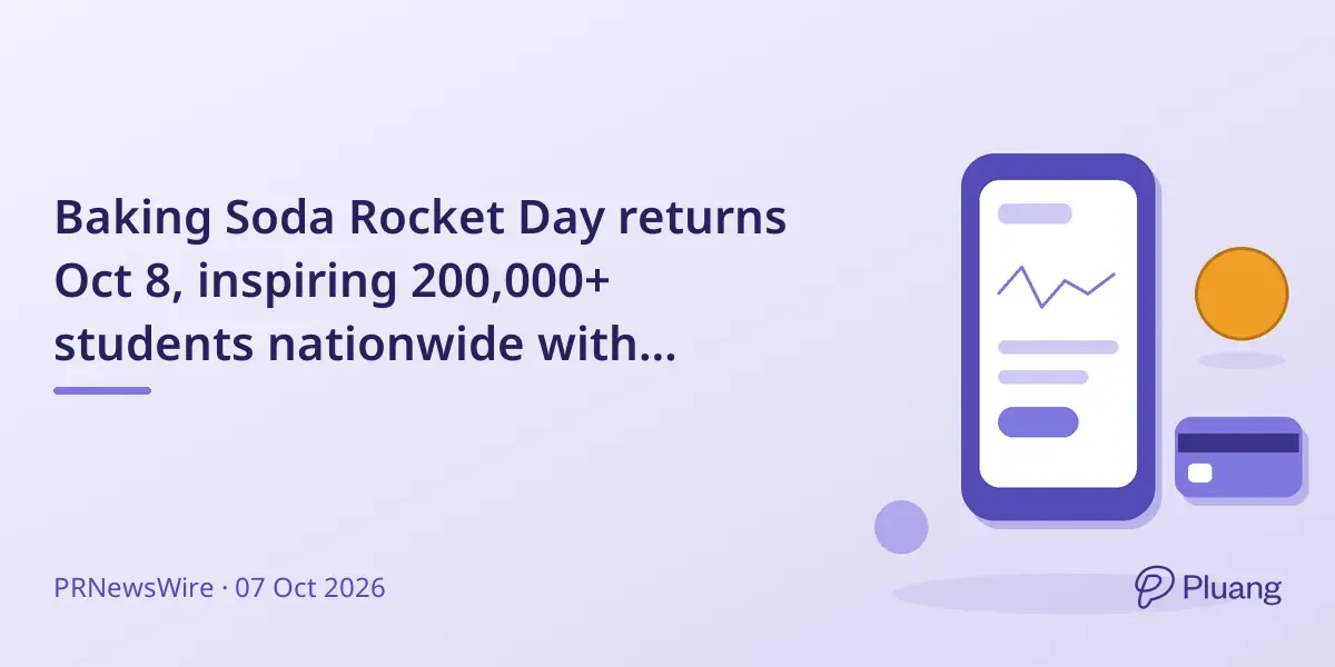 Baking Soda Rocket Day returns Oct 8, inspiring 200,000+ students nationwide with hands-on STEAM activities.