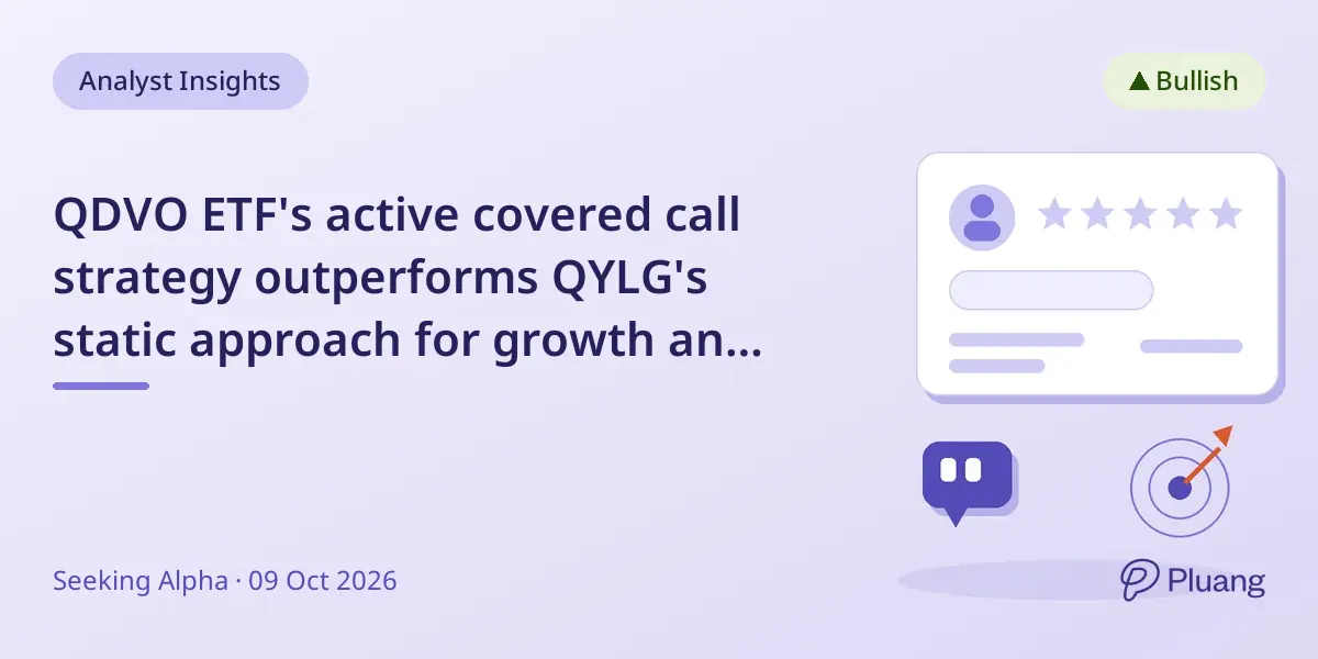 QDVO ETF's active covered call strategy outperforms QYLG's static approach for growth and income.