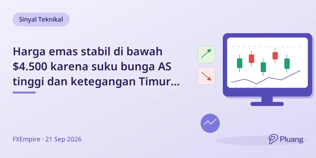Harga emas stabil di bawah $4.500 karena suku bunga AS tinggi dan ketegangan Timur Tengah.