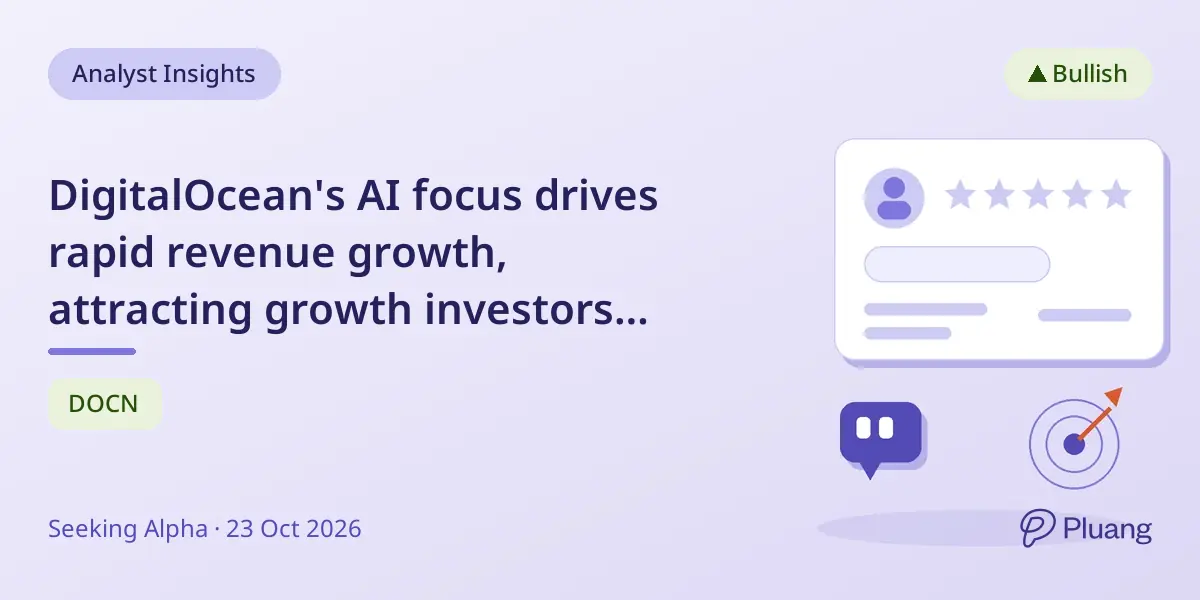 DigitalOcean's AI focus drives rapid revenue growth, attracting growth investors despite tough cloud competition.