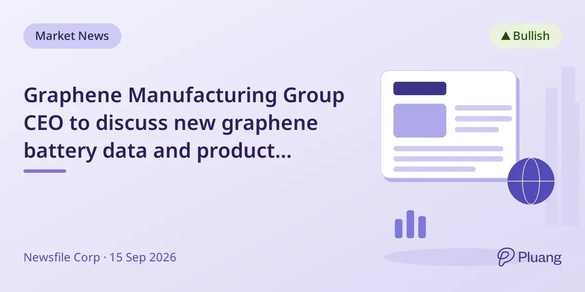 Graphene Manufacturing Group CEO to discuss new graphene battery data and product launches in live chat.